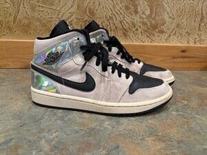 Womens Nike Air Jordan 1 Mid | Rose Color Iridescent | Size 10